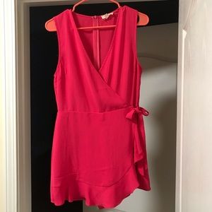 Fuchsia Wrap Romper